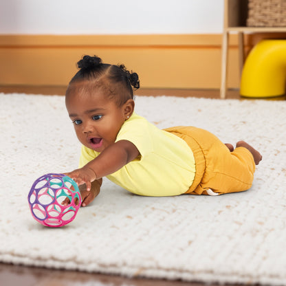 Bright Starts™Oball Classic™ Easy - Grasp Toy - Pink/Purple - Premium for Kids in Qatar | Toysaro.com