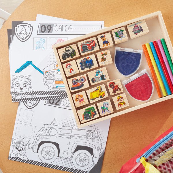 Melissa and Doug Paw Patrol Wooden Stamps Activity Set - Premium for Kids in Qatar | Toysaro.com