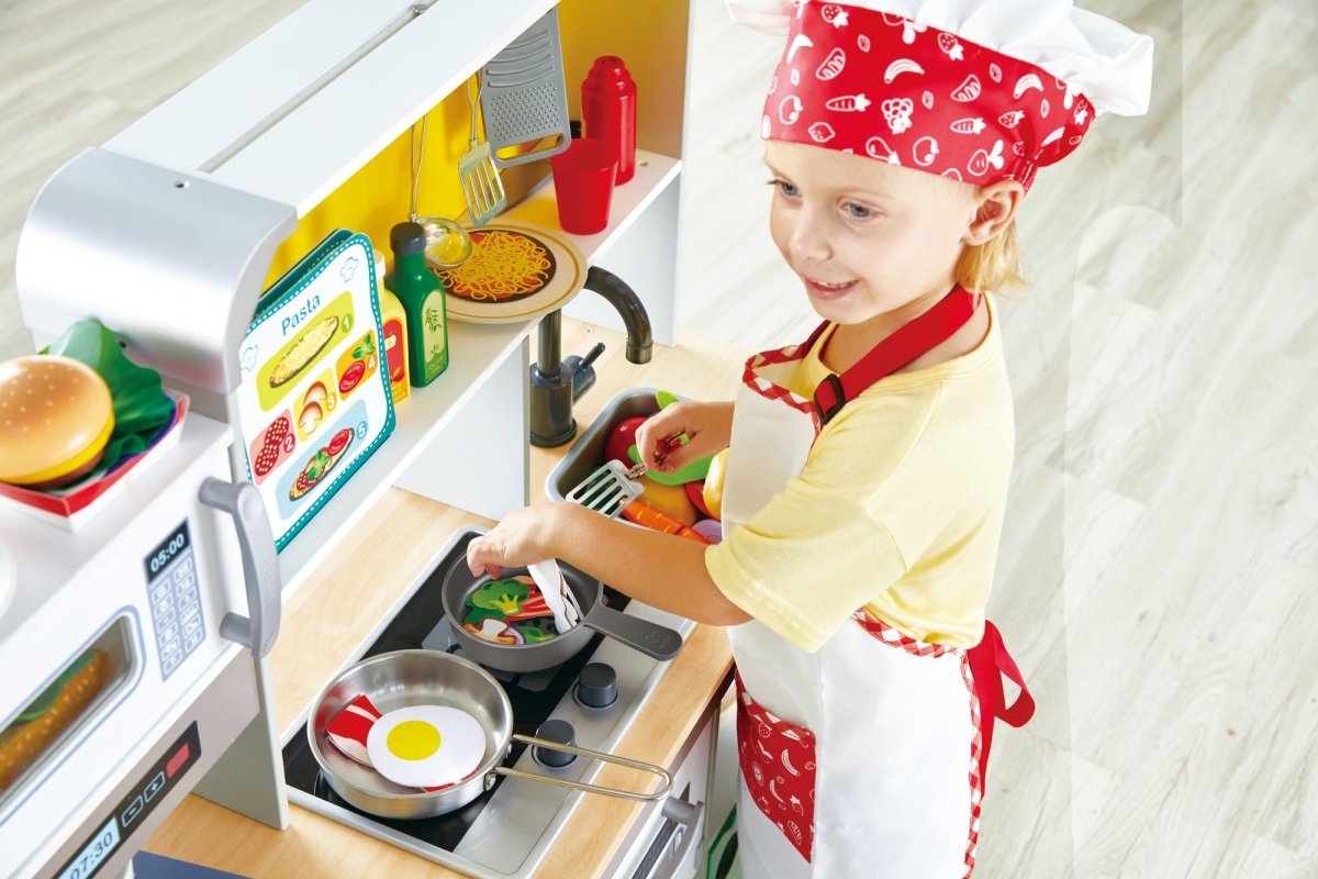 DELUXE KITCHEN PLAYSET WITH FAN FRYER - Premium for Kids in Qatar | Toysaro.com