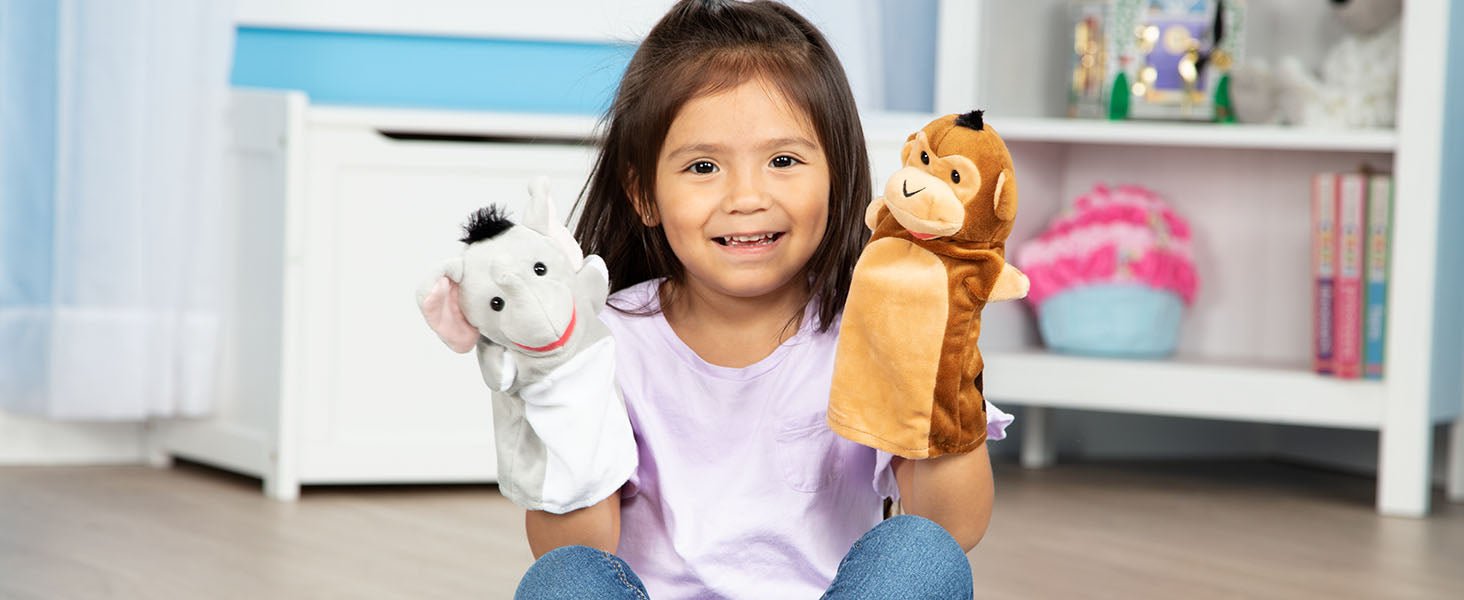 Melissa and Doug Safari Puppet Set (6 Pc) - Premium for Kids in Qatar | Toysaro.com