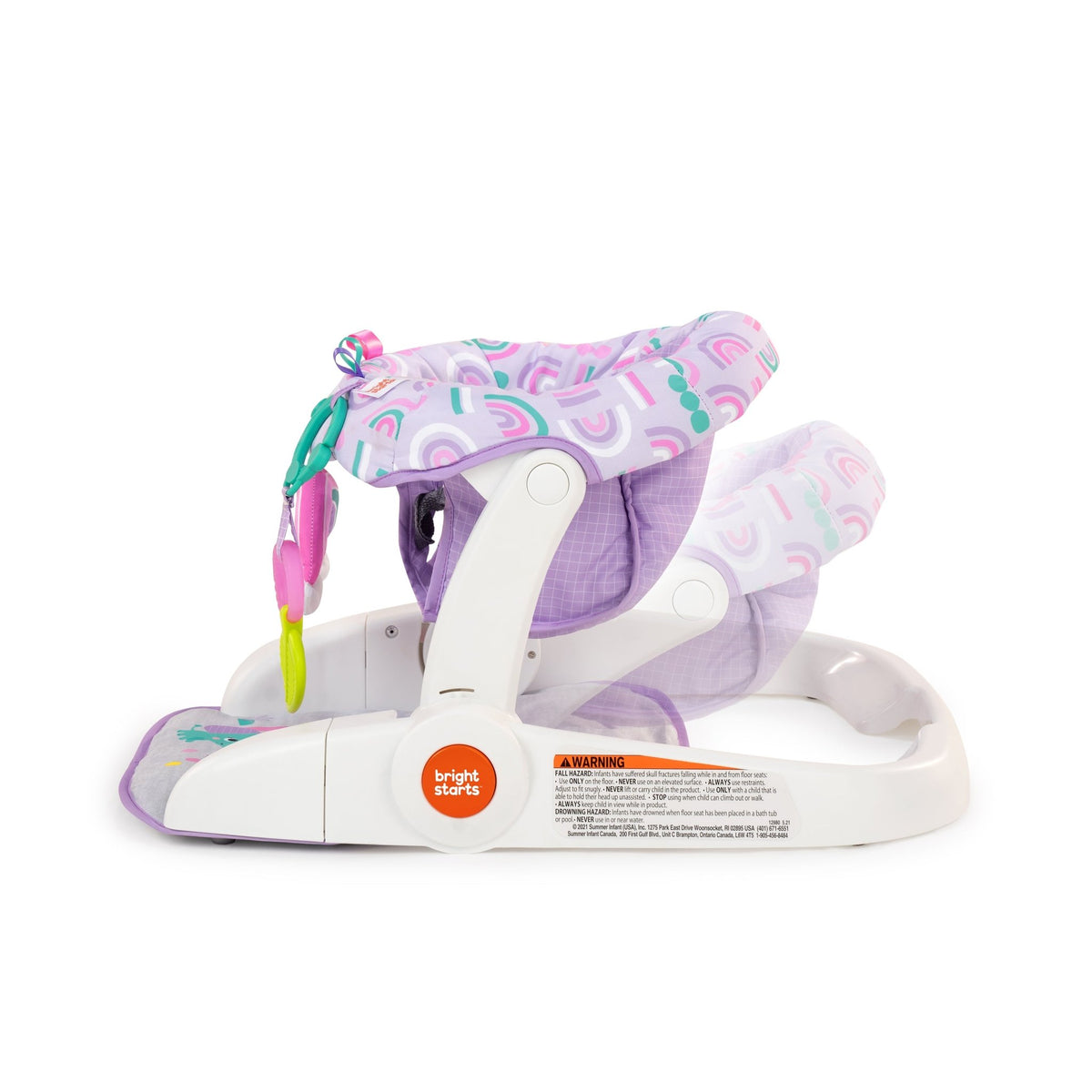Bright Starts Purple Paradise Learn - to - Sit 2 - Position Floor Seat - Premium for Kids in Qatar | Toysaro.com